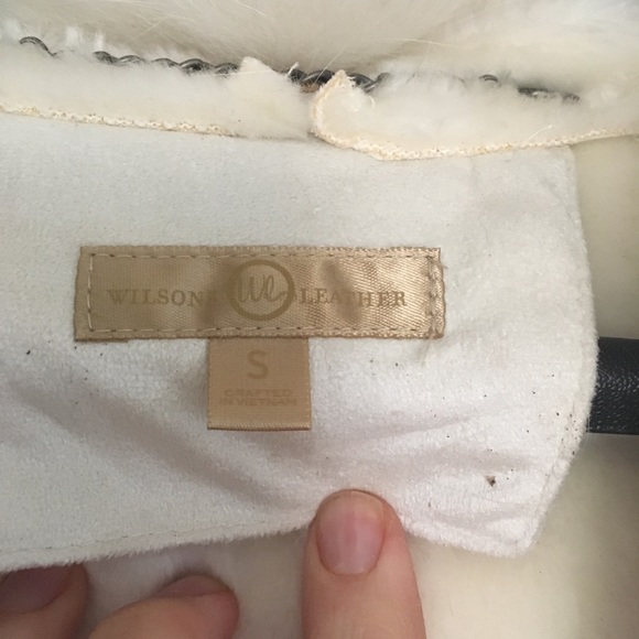 Wilson leather 3/4 length suede/shearling coat - Picture 5 of 8